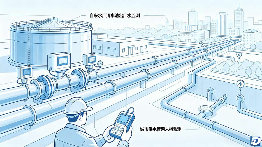 自来水厂出厂水管网末梢监测