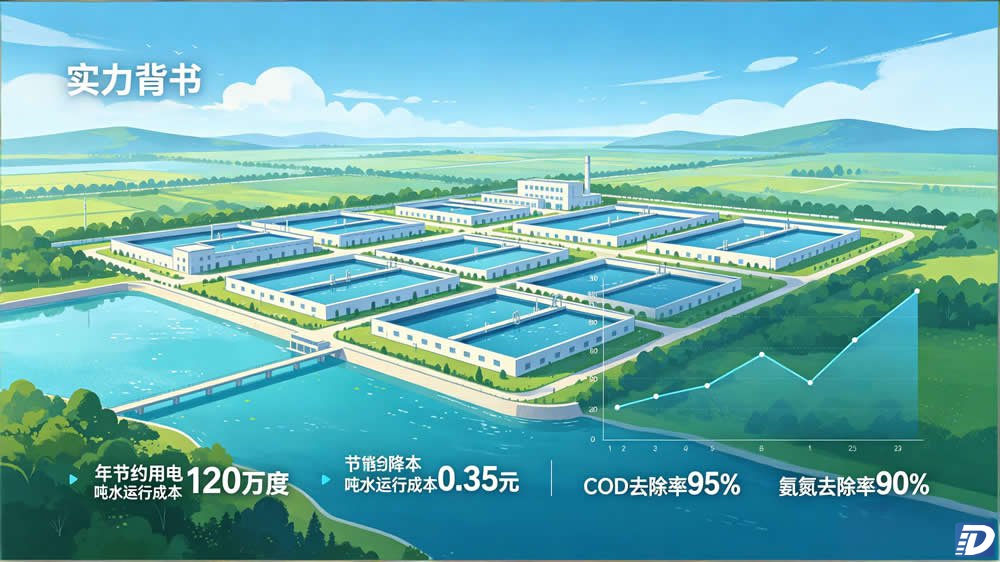 污水处理厂水质在线监测应用效果案例意境图