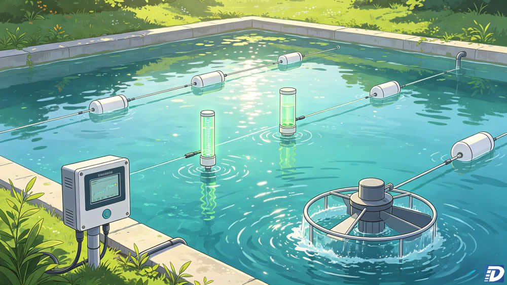 水产养殖池塘荧光法溶解氧在线监测场景
