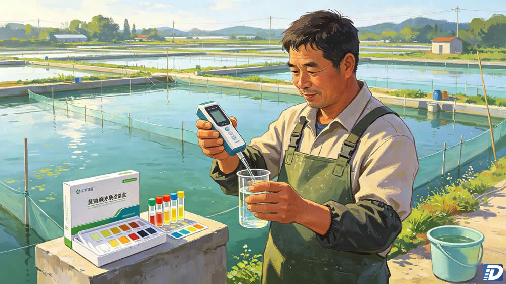水产养殖氨氮亚硝酸盐便携式快速检测场景