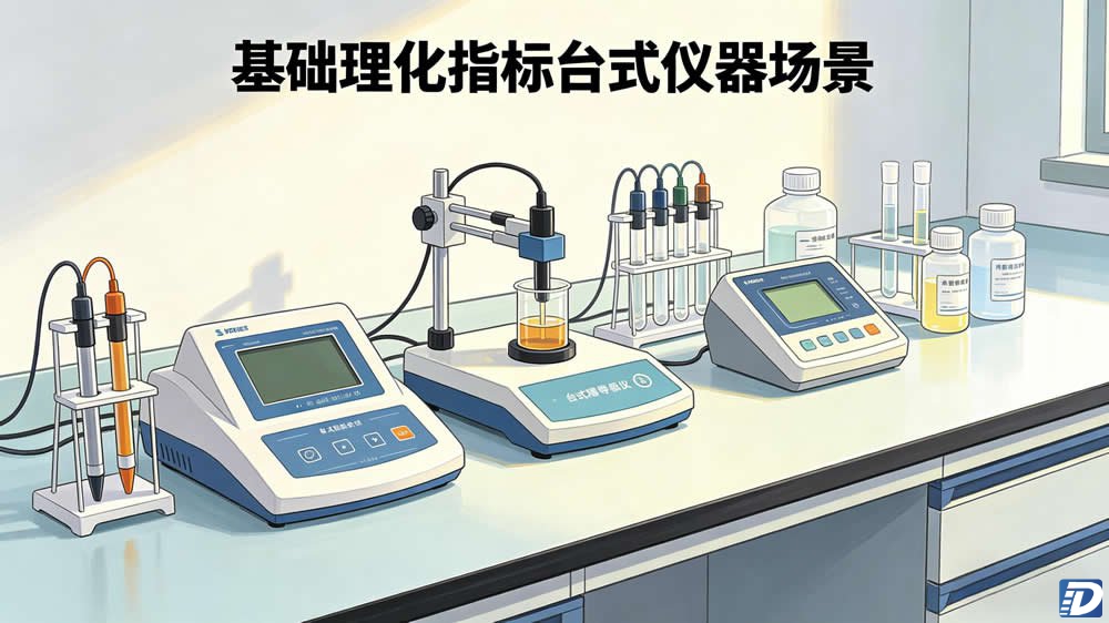 实验室台式 pH 电导率溶解氧分析仪器