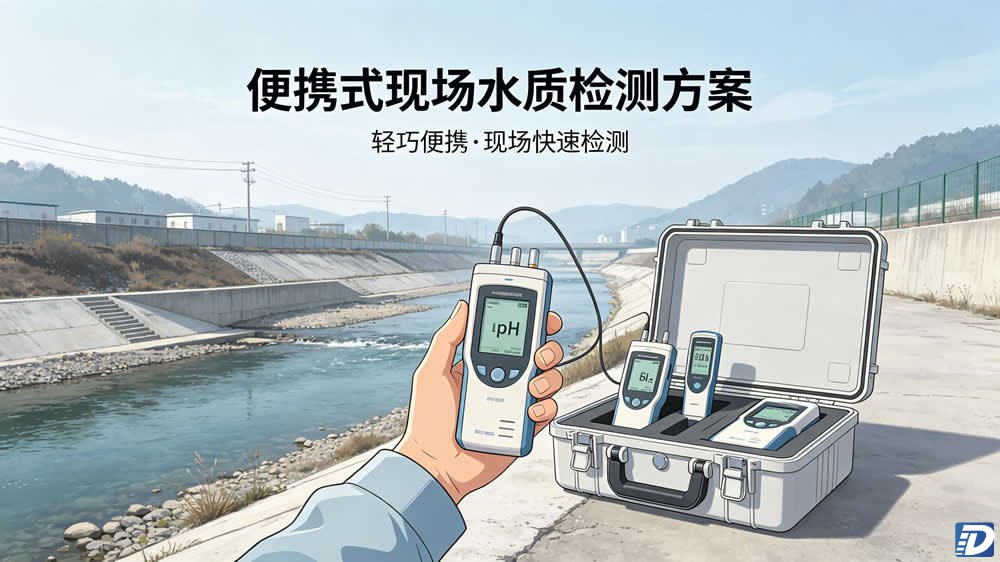 便携式现场水质检测方案