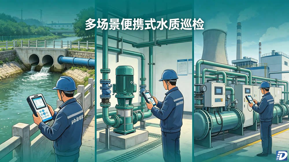 环境监察、管网巡检、电厂应急监测多场景水质巡检应用