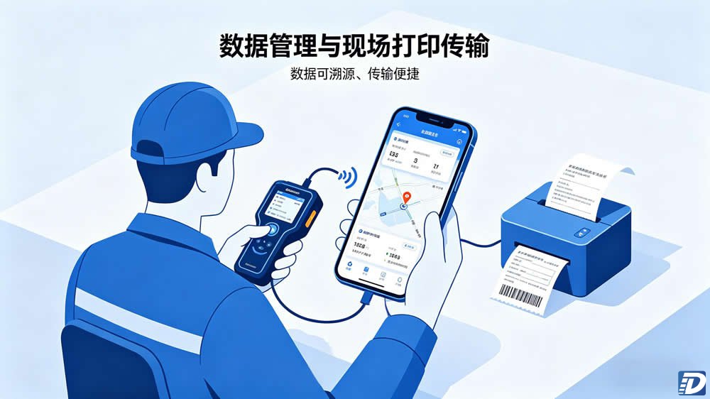 手机 APP数据管理蓝牙传输现场打印
