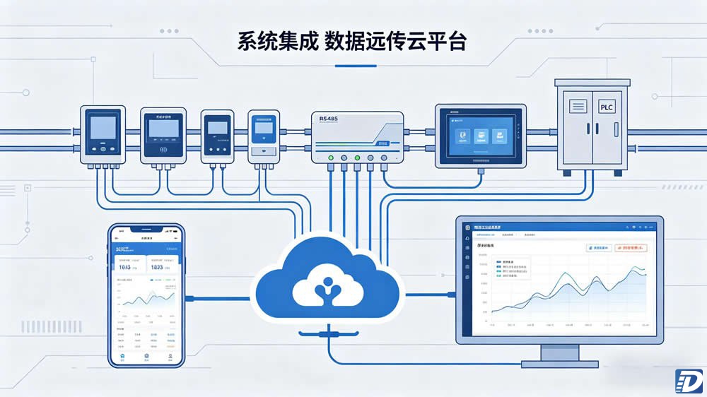 水质在线监测数据采集 PLC对接云平台远程监控